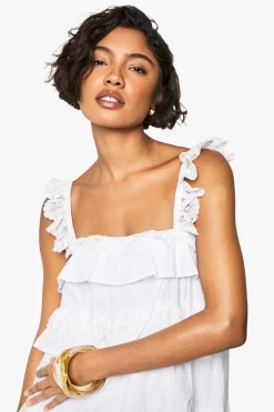 boohoo Robe mini Tall en dentelle à volants<Femme Robes Babydoll|Satin Et Dentelle