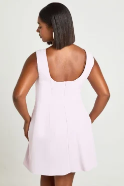 Robe Mini Trapèze Structurée Grande Taille