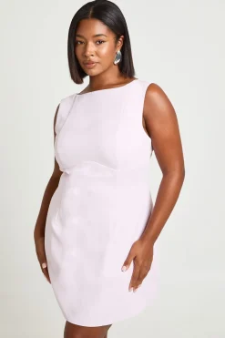 Robe Mini Trapèze Structurée Grande Taille