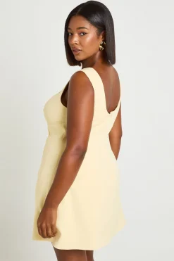Robe Mini Trapèze Structurée Plus