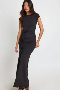 boohoo Robe Mini Ultra Douce Avec Détail De Ceinture À Nouer À La Taille<Femme Toutes Les Robes|Robes Longues