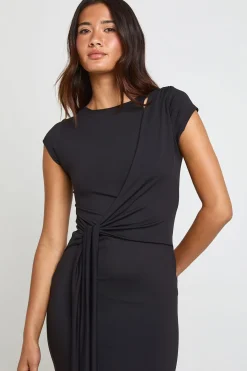 boohoo Robe Mini Ultra Douce Avec Détail De Ceinture À Nouer À La Taille<Femme Toutes Les Robes|Robes Longues