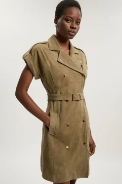 Robe Mini Utilitaire en Daim