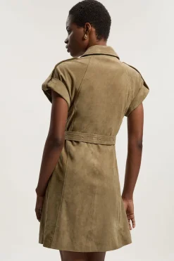 Robe Mini Utilitaire en Daim