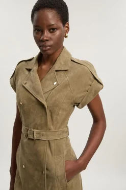 Robe Mini Utilitaire en Daim