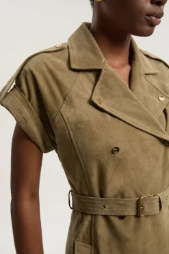 Robe Mini Utilitaire en Daim