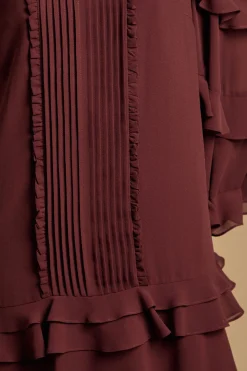 Robe Mini à Volants Étagés