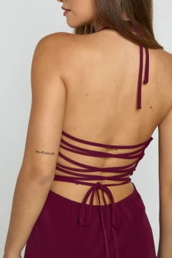Robe nuisette mini à détails scintillants