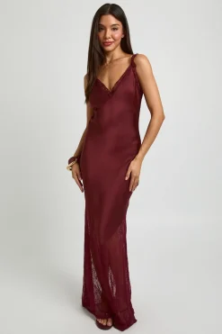 Robe Nuisette À Ourlet En Dentelle