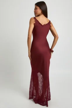 Robe Nuisette À Ourlet En Dentelle