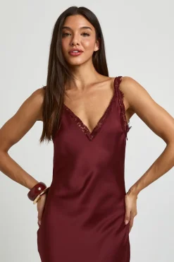 Robe Nuisette À Ourlet En Dentelle