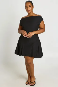 Robe Patineuse Asymétrique Grande Taille