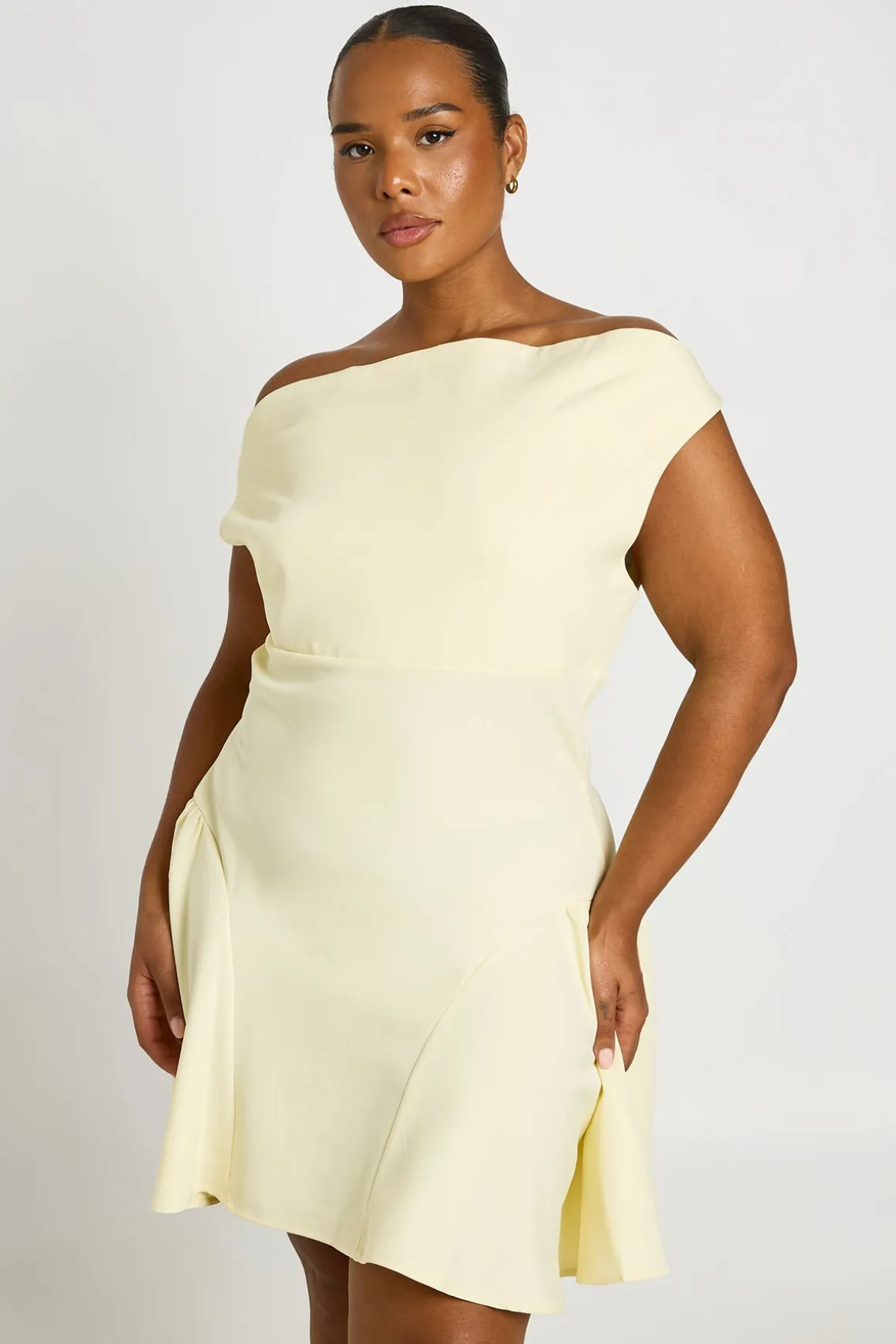 Robe Patineuse Asymétrique Grande Taille