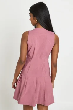 Robe Patineuse En Bengaline À Décolleté Plongeant