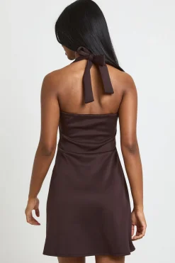 Robe Patineuse À Encolure Carrée Dos Nu
