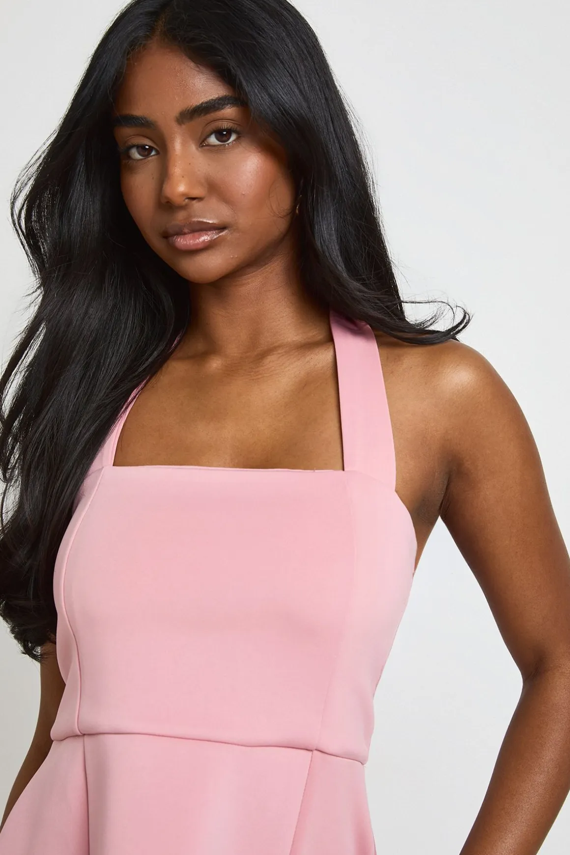 Robe Patineuse À Encolure Carrée Dos Nu