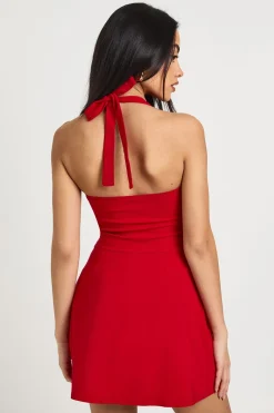 boohoo Robe Patineuse à Encolure Carrée en Bengaline<Femme Robes Patineuses|Robes