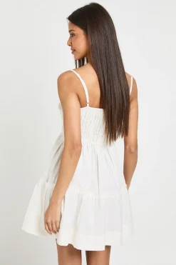 boohoo Robe Patineuse Froncée Aspect Lin<Femme Robes Patineuses|Robes