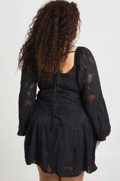 Robe Patineuse Grande Taille en Mousseline Dévorée Style Laitière