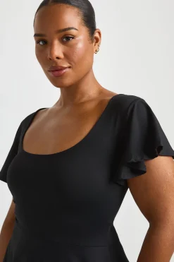 Robe Patineuse Grande Taille À Manches Aériennes Ultra Douce