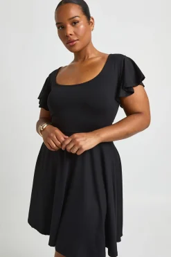 Robe Patineuse Grande Taille À Manches Aériennes Ultra Douce