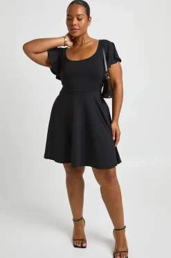 Robe Patineuse Grande Taille À Manches Aériennes Ultra Douce