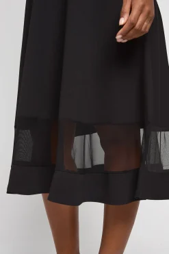 Robe Patineuse Grande Taille À Encolure Carrée