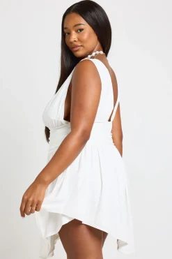 Robe Patineuse Grande Taille À Col En V