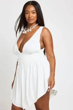 Robe Patineuse Grande Taille À Col En V