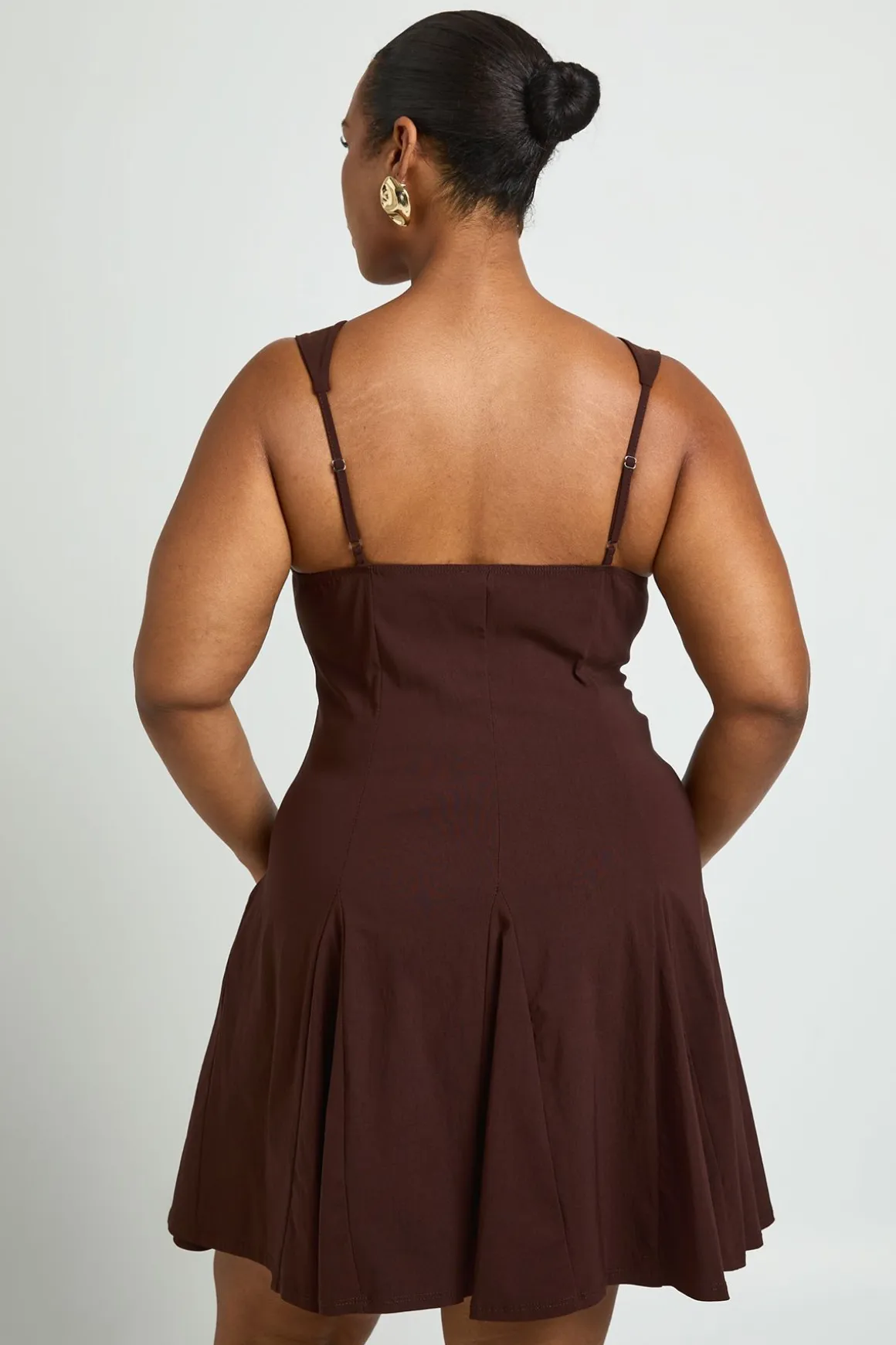 Robe Patineuse Grande Taille À Buste Froncé