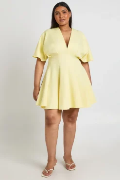 boohoo Robe Patineuse Grande Taille À Jupe Plissée<Femme Toutes Les Robes|Robes Patineuses
