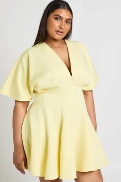 boohoo Robe Patineuse Grande Taille À Jupe Plissée<Femme Toutes Les Robes|Robes Patineuses