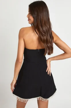 boohoo Robe patineuse à l'ourlet orné de bandeau<Femme Robes Patineuses|Robes
