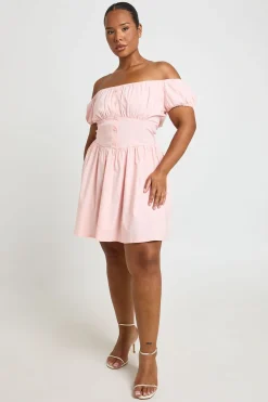 Robe Patineuse Mini En Bengaline Grande Taille