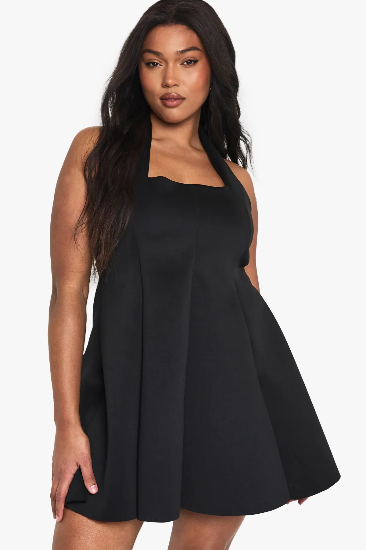 boohoo Robe patineuse structurée à panneaux<Femme Robes Patineuses|Robes