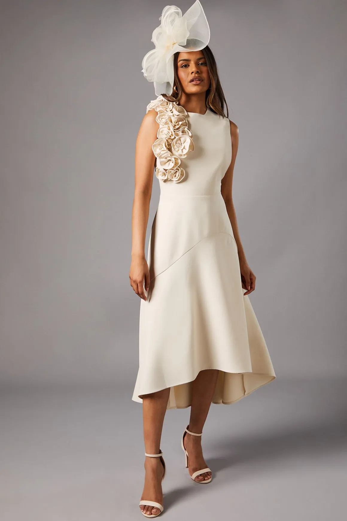 Robe Petite à Corsage 3D Asymétrique