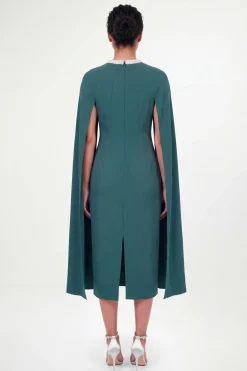 Wallis Robe Petite À Manches Cape Avec Détails De Coutures Ornées<Femme Toutes Les Robes|Robes Mi-Longues