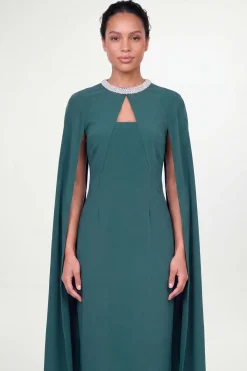 Wallis Robe Petite À Manches Cape Avec Détails De Coutures Ornées<Femme Toutes Les Robes|Robes Mi-Longues