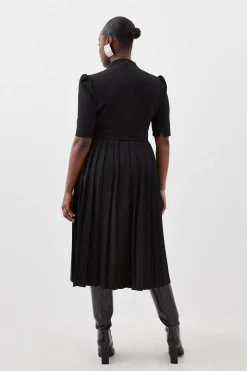 Robe Plus Size Forever en Crêpe Structurée et Plissée