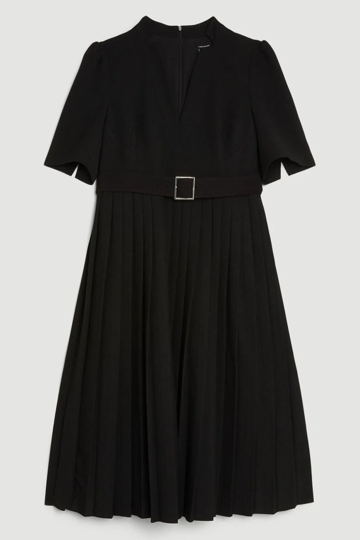 Robe Plus Size Forever en Crêpe Structurée et Plissée