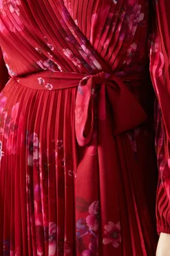 Robe Portefeuille Asymétrique Plissée