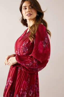 Robe Portefeuille Asymétrique Plissée