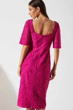 Robe Portefeuille en Dentelle pour Invitée de Mariage
