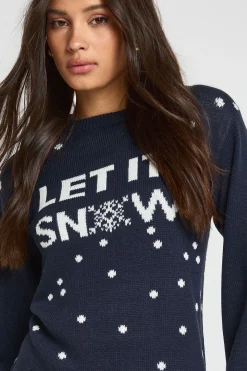 Robe pull de Noël Let It Snow