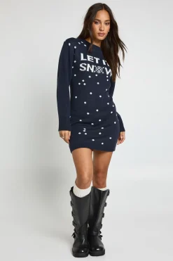 Robe pull de Noël Let It Snow