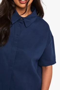 Robe shift en sergé grande taille