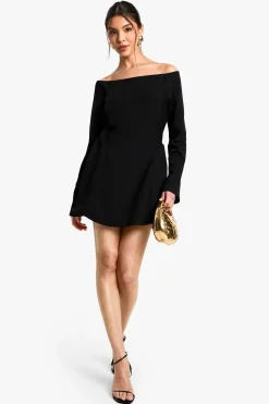 Robe Skater Bardot à nouer dans le dos