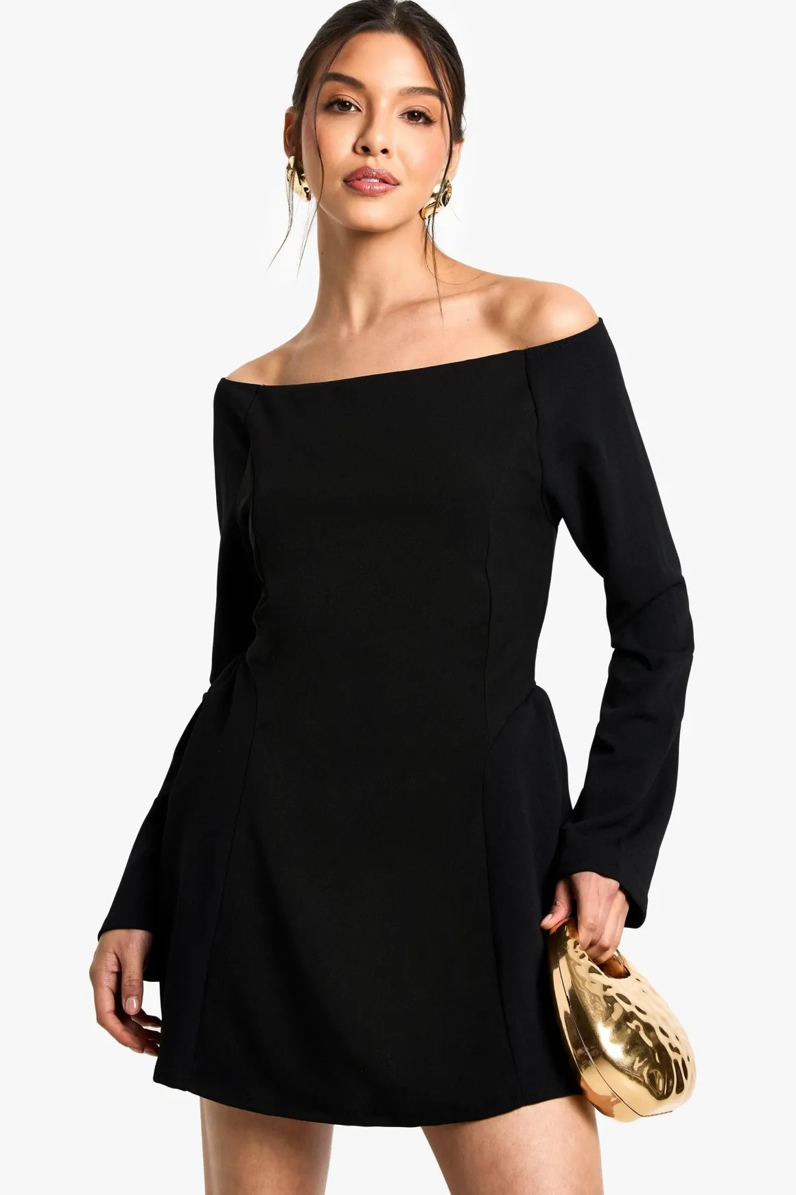 Robe Skater Bardot à nouer dans le dos