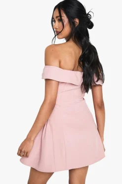 Robe Skater Bardot Structurée