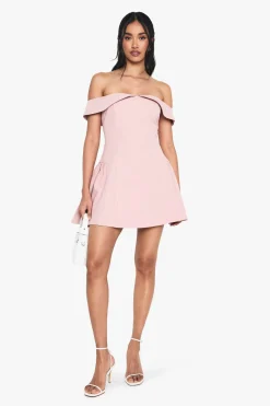 Robe Skater Bardot Structurée